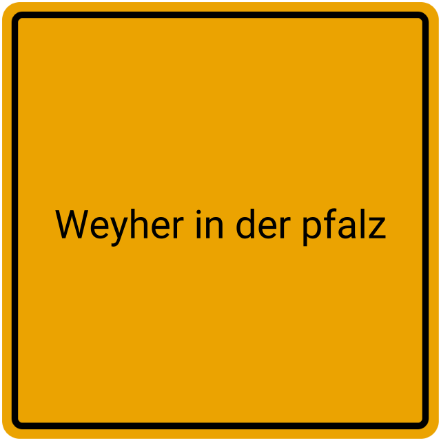 Meldebestätigung Weyher in der Pfalz